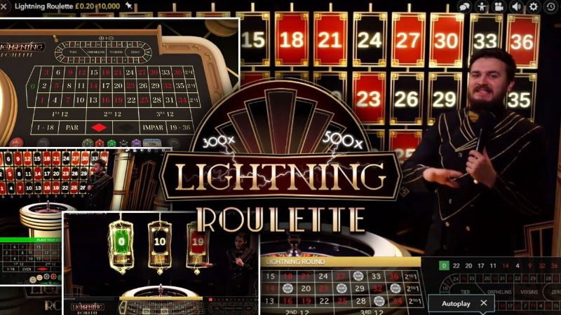 Bet365 Live Lightning Roulette oyun arayüzünün ekran görüntüsü.