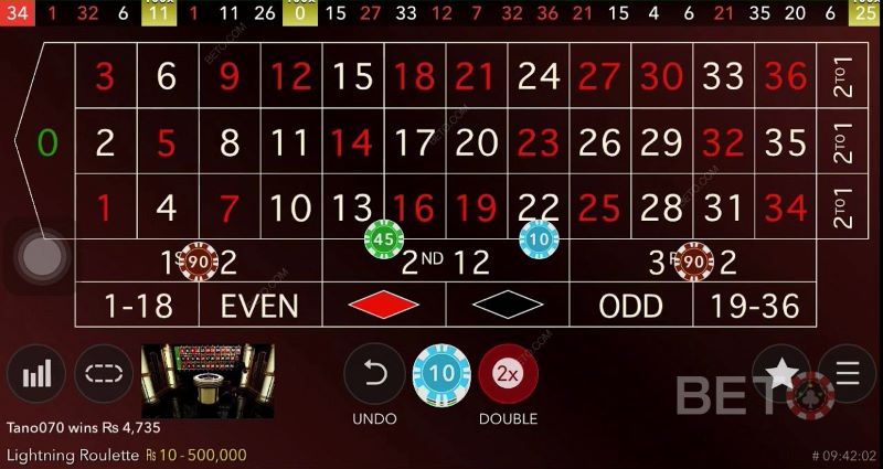 Изображение, показывающее советы и стратегии для игры в Lightning Roulette.